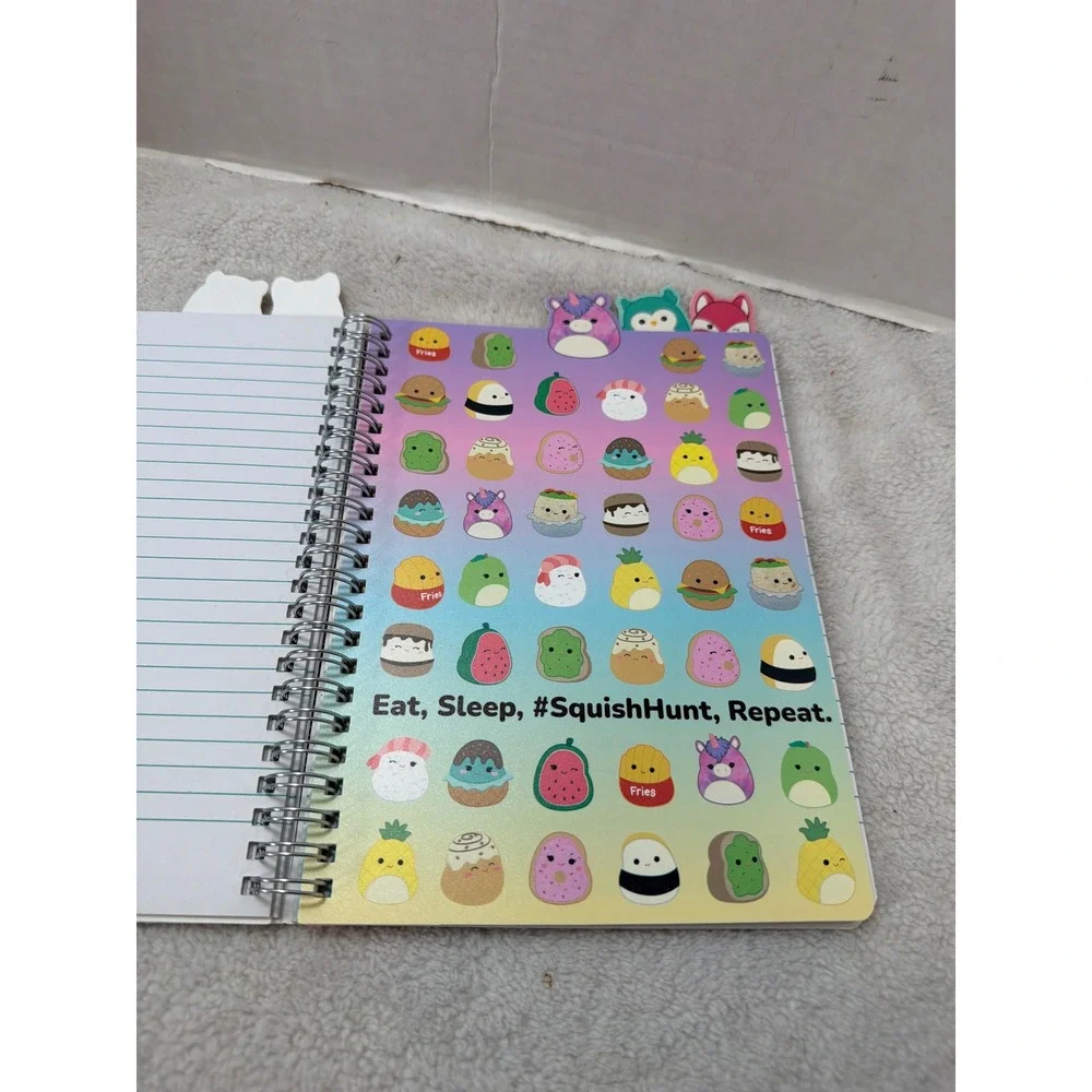 NEW Squishmallows Journal Spiral Notebook Character Dividers